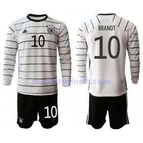 Maillot de Foot Allemagne Julian Brandt 10 Domicile UEFA EURO 2020 Manches Longues - Enfant